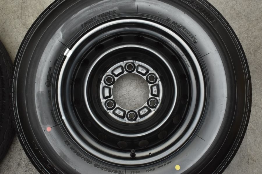 200系ハイエース6型純正タイヤ_ブリヂストン_エコピアRD613 2023年製 新車外し品】トヨタ 200 ハイエース 純正 15in 6J +35