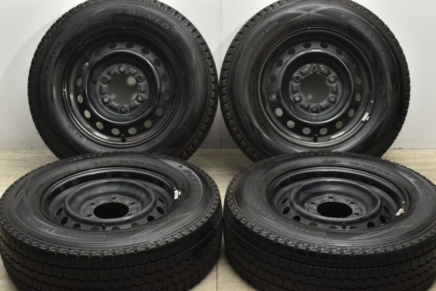 トヨタ 200 ハイエース 純正 15in 6J +35 PCD139.7 ダンロップ ウィンターマックス SV01 205/70R15 LT  レジアスエース 中古 スタッドレスタイヤホイールセット | パーツ販売ナンバーワン