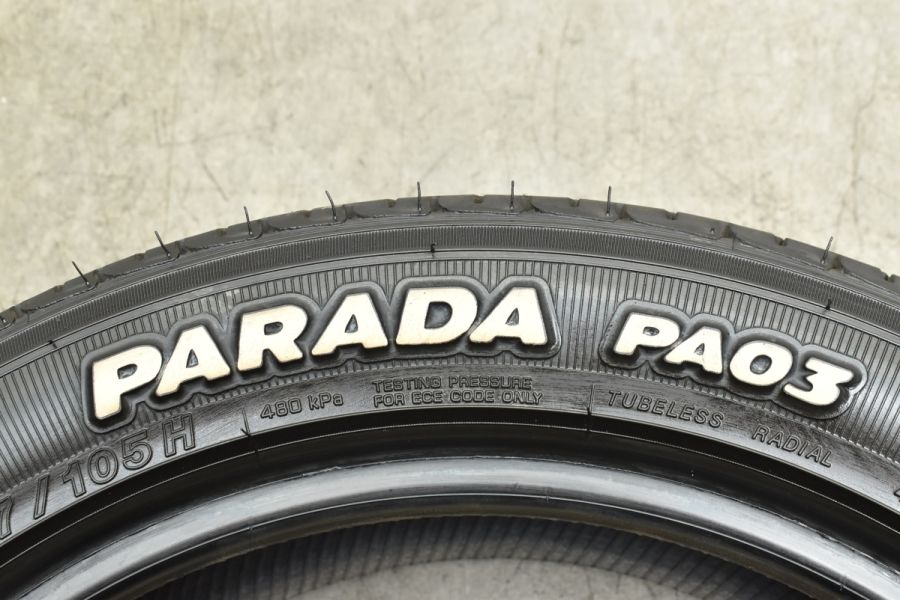 ヨコハマ　パラダ　ホワイトレター　225/50R18 2022年製　中古　2本 楽天市場】4本セット ヨコハマタイヤ PARADA PA03 225/50R18C