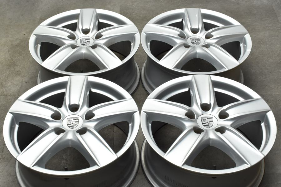 正規品】ポルシェ カイエン 純正 18in 8J +53 PCD130 4本 ノーマル戻し  