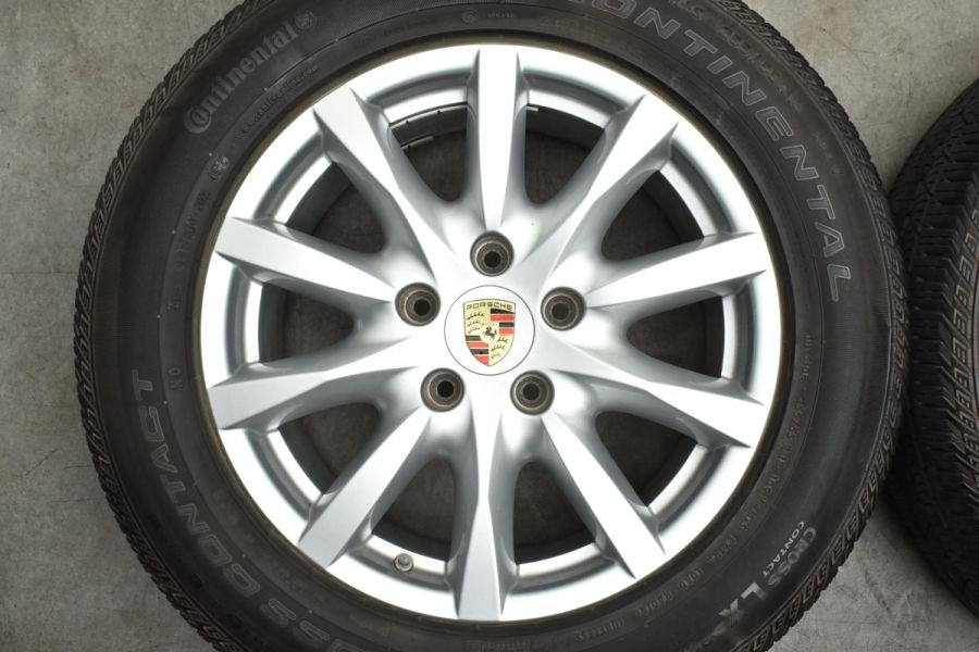 BBS製 正規品】ポルシェ 958 カイエン 純正 18in 8J +53 PCD130 コンチネンタル クロスコンタクト 255/55R18 N0  承認 品番:7P5604025 中古 タイヤホイールセット | パーツ販売ナンバーワン