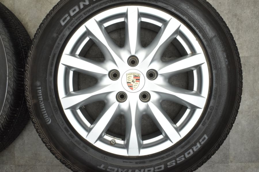 BBS製 正規品】ポルシェ 958 カイエン 純正 18in 8J +53 PCD130 コンチネンタル クロスコンタクト 255/55R18 N0  承認 品番:7P5604025 中古 タイヤホイールセット | パーツ販売ナンバーワン