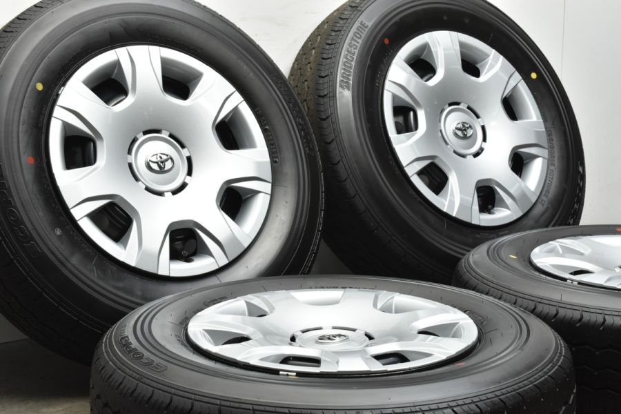 ハイエース純正　エコピア 15インチ タイヤセット 新車外し品】トヨタ 200 ハイエース 純正 15in 6J +35 PCD139.7
