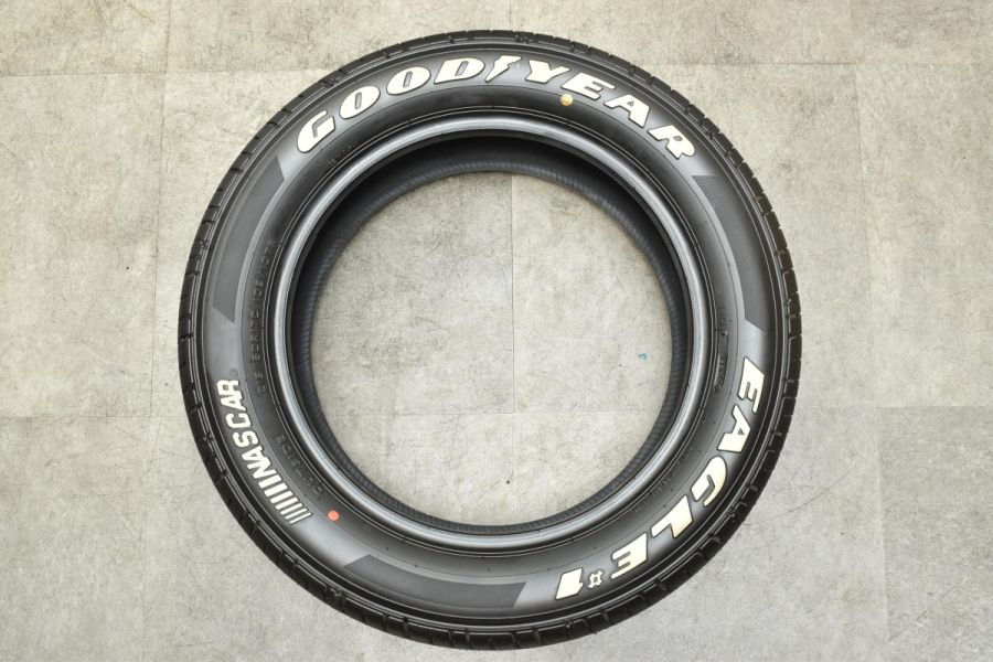 2022年製 バリ溝 ホワイトレター】グッドイヤー イーグル #1 ナスカー 215/60R17C 2本 200 ハイエース レジアスエース  NV350 キャラバン 中古 タイヤのみ | パーツ販売ナンバーワン