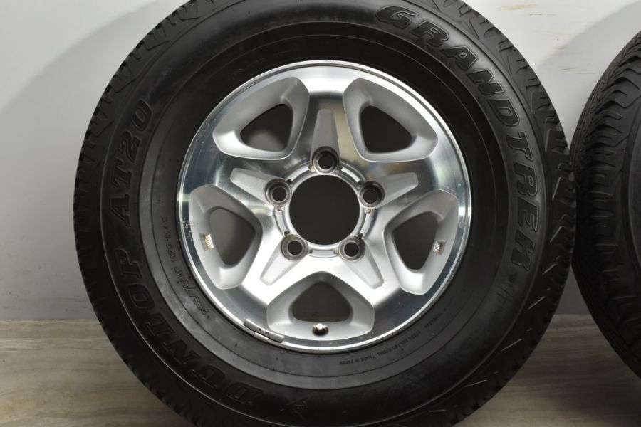 バリ溝】トヨタ ランドクルーザー70 復刻 純正 16in 7JJ +0 PCD150 ダンロップ グラントレック AT20 265/70R16  ランクル ノーマル戻し 中古 タイヤホイールセット | パーツ販売ナンバーワン