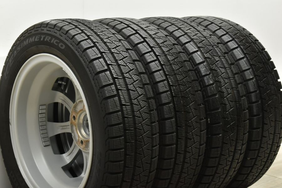 美品 バリ溝】ZELERNA 14in 4.5J +45 PCD100 ピレリ アイス 