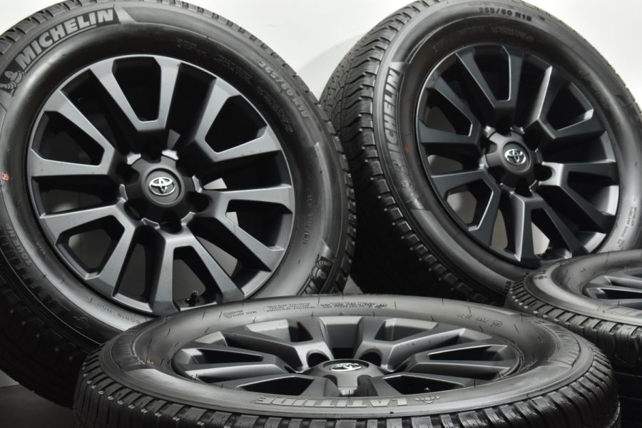 【送料無料】新品 新車外し 265/60R18 プラド後期 マットブラック 1本 送料無料】新品 新車外し 265/60R18 プラド後期 マットブラック 1本