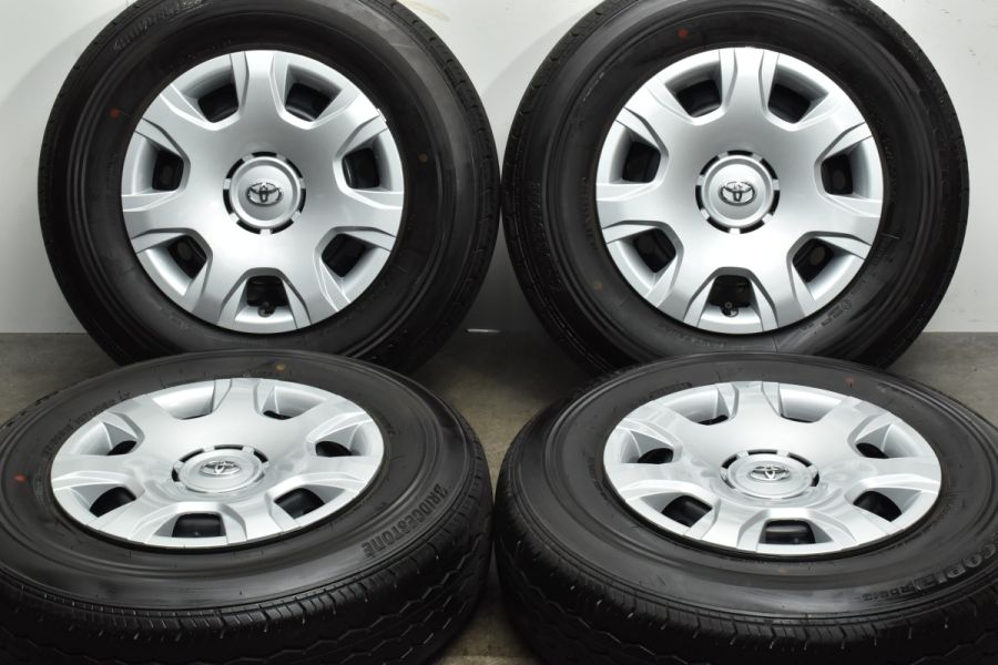 【BS RD613 195/80R15 107/105N LT】夏タイヤ【トヨタ 200系ハイエース 純正ホイール 15インチ 6J6HPCD139.7+35】23年製 バリ溝　(VTI143) BS RD613 195/80R15 107/105N LT】夏タイヤ【トヨタ 200系ハイエース