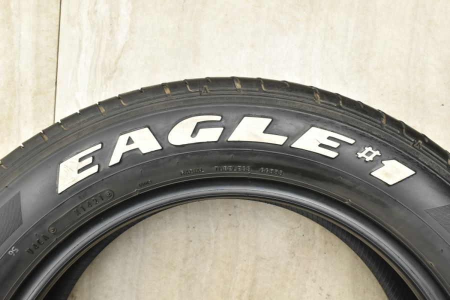 【2021年製 ホワイトレター 2本セット】グッドイヤー イーグル #1 ナスカー 215/60R17C 200 ハイエース レジアスエース  NV350 キャラバン