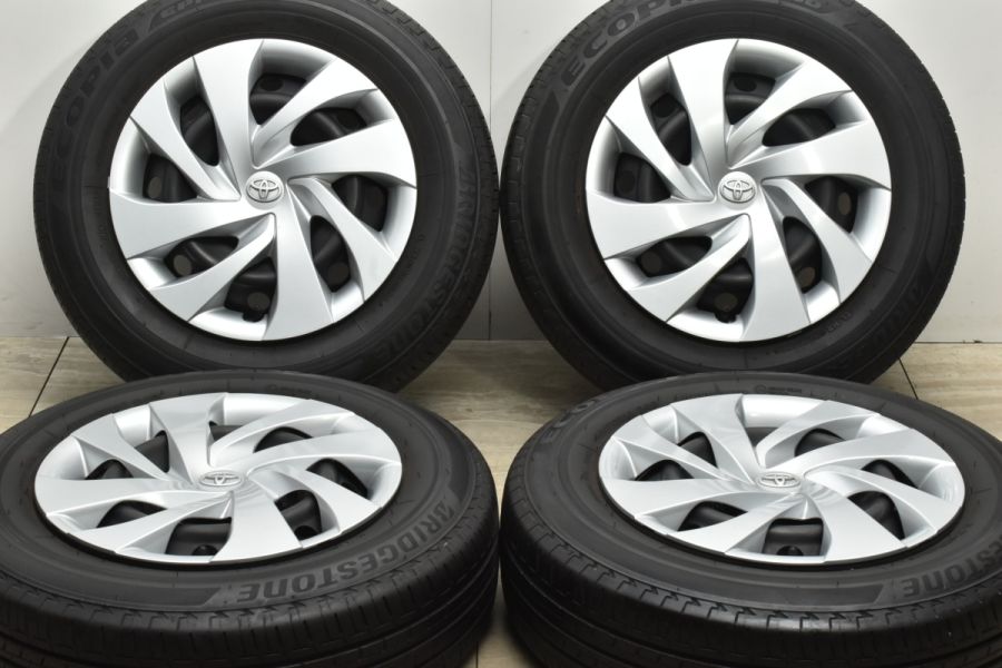 【美品 バリ溝】トヨタ ヤリス 純正 14in 5.5J+40 PCD100 ブリジストン エコピア EP150 175/70R14 ヴィッツ アクア  カローラフィールダー