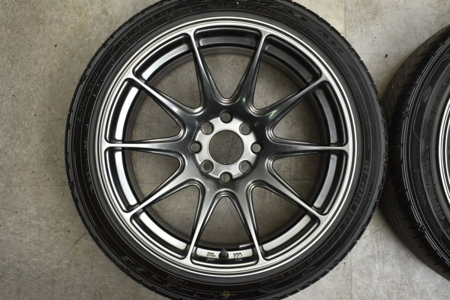 【希少サイズ ゼロセット】XXR 527 16in 8.25J ±0 PCD100/114.3 4H グッドイヤー 195/45R16 ヴィッツ  フィット キューブ ロードスター