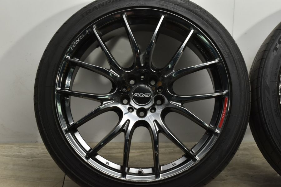 希少品 バリ溝】RAYS ホムラ HOMURA 2x7 JET BLACK EDITION 20in 8.5J +38 PCD114.3 トーヨー  245/40R20 アルファード ヴェルファイア 中古 タイヤホイールセット | パーツ販売ナンバーワン