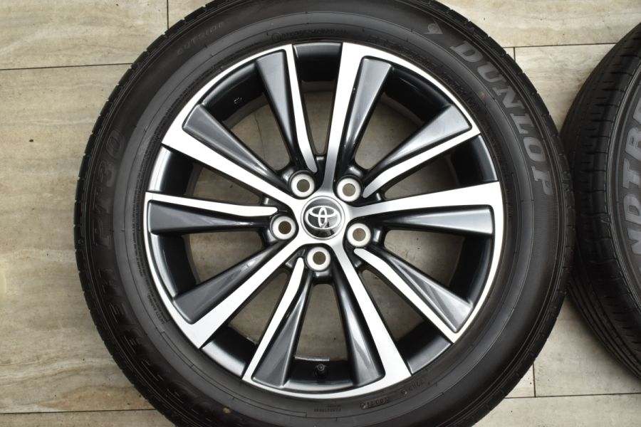 新車外し品 美品 バリ溝】トヨタ 80 ハリアー 純正 18in 7J +35