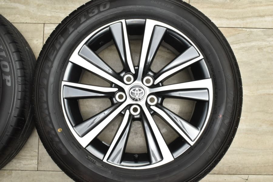 新車外し品 美品 バリ溝】トヨタ 80 ハリアー 純正 18in 7J +35