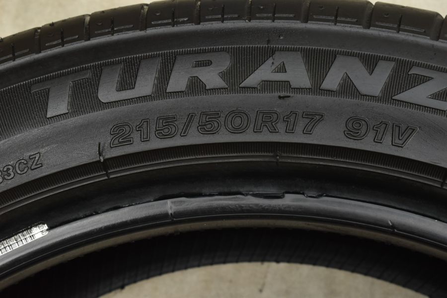 プリウスα ジェイド リーフ等に】ブリヂストン トランザ ER33 215/50R17 4本 ウィッシュ レヴォーグ エクシーガ レガシィ 中古 タイヤのみ  | パーツ販売ナンバーワン