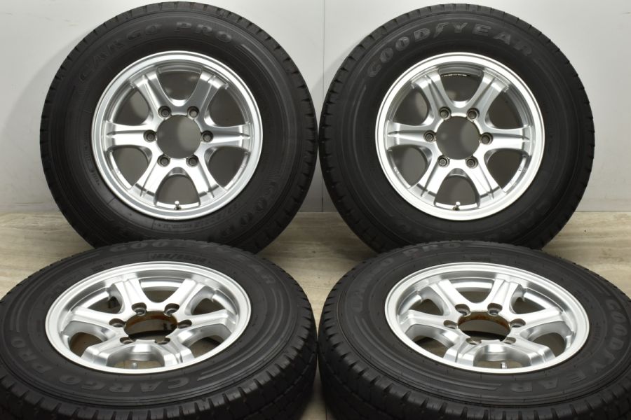 【程度良好品】WEDS ADVENTURE 15in 6J +33 PCD139.7 グッドイヤー CARGO PRO 195/80R15  107/105L LT ハイエース レジアス