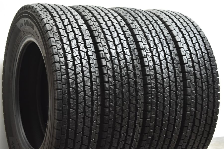 バリ溝 商用車に】ヨコハマ アイスガード iG91 155/80R14 88/86N LT 4本セット トヨタ プロボックス サクシード ニッサン  ADバン 等に 中古 スタッドレスタイヤのみ | パーツ販売ナンバーワン