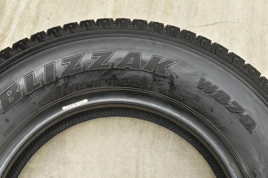 【バリ溝 スタッドレス】ブリヂストン W979 205/75R16 113/111 LT 6本 トヨエース ダイナ エルフ デュロト キャンター  ライトトラック