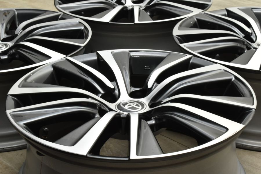 新車外し】トヨタ 80 ハリアー G 純正 18in 7J +35 4本 RAV4 ヴァン