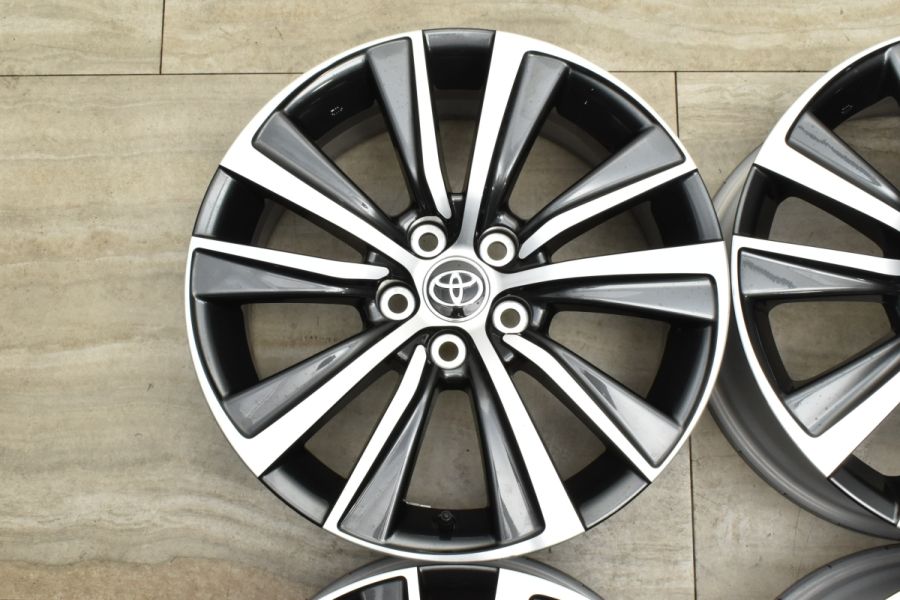新車外し】トヨタ 80 ハリアー G 純正 18in 7J +35 4本 RAV4 ヴァン