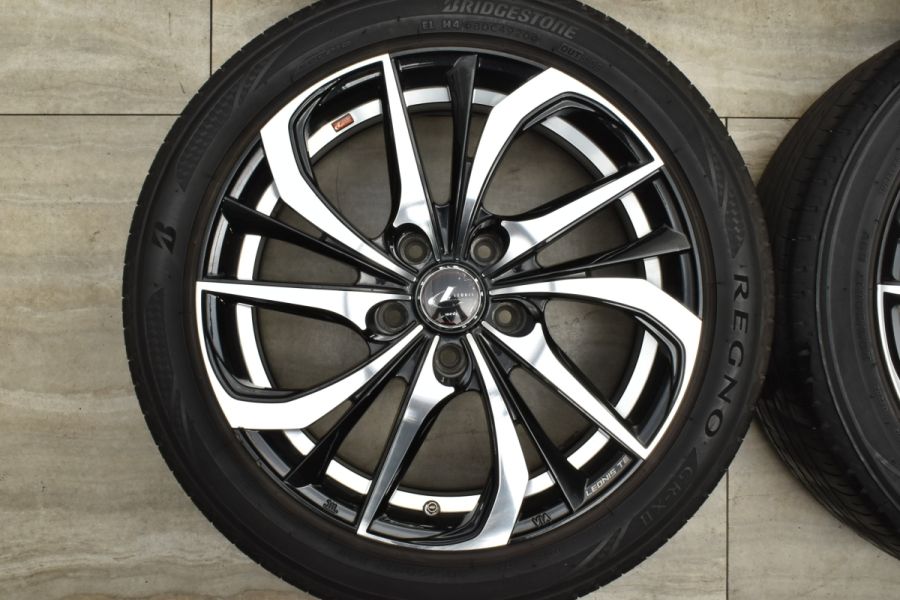 【程度良好品】WEDS LEONIS TE 17in 7J +47 PCD114.3 ブリヂストン レグノ GR-X2 205/50R17 ノア  ヴォクシー セレナ ステップワゴン