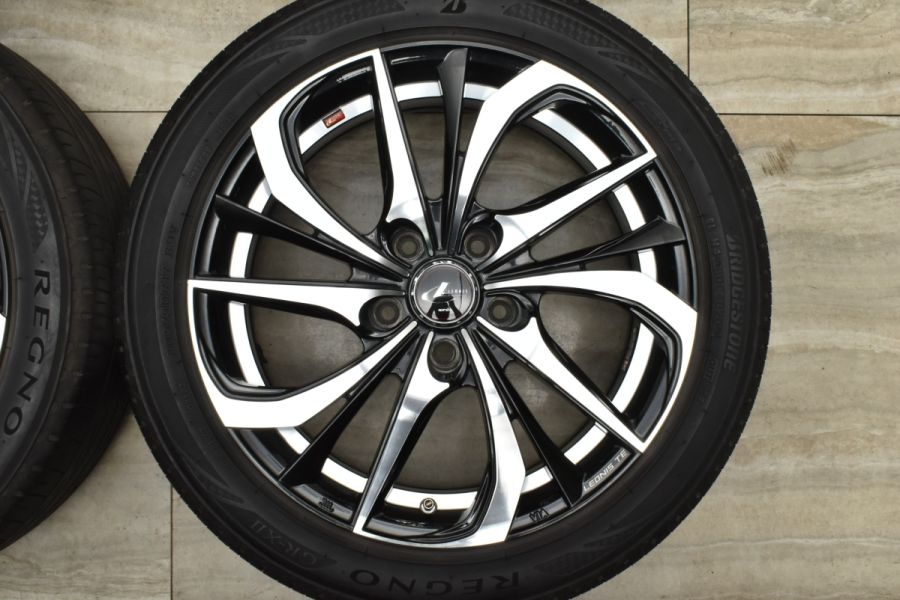 【程度良好品】WEDS LEONIS TE 17in 7J +47 PCD114.3 ブリヂストン レグノ GR-X2 205/50R17 ノア  ヴォクシー セレナ ステップワゴン