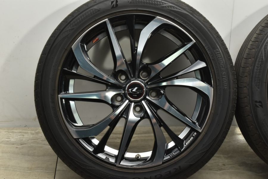 【程度良好品】WEDS LEONIS TE 17in 7J +47 PCD114.3 ブリヂストン レグノ GR-X2 205/50R17 ノア  ヴォクシー セレナ ステップワゴン