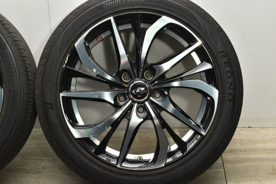 【程度良好品】WEDS LEONIS TE 17in 7J +47 PCD114.3 ブリヂストン レグノ GR-X2 205/50R17 ノア  ヴォクシー セレナ ステップワゴン