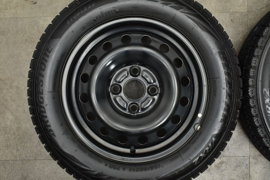 【程度良好品】トヨタ タンク ルーミー 純正 14in 5J +35 PCD100 ブリヂストン ブリザック VRX2 165/65R14 デュエット  パッソ