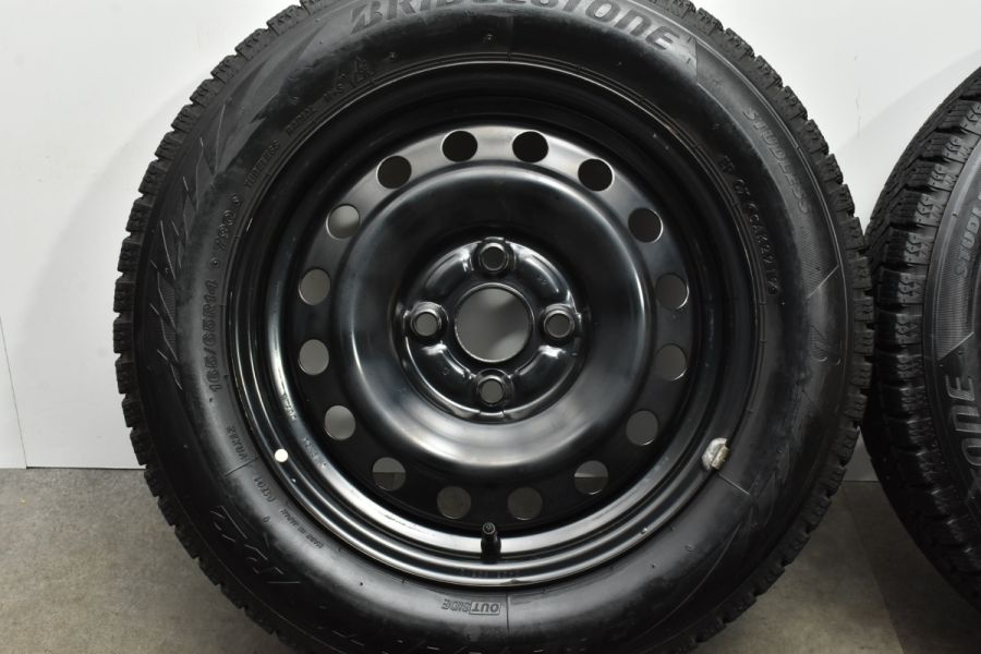 【程度良好品】トヨタ タンク ルーミー 純正 14in 5J +35 PCD100 ブリヂストン ブリザック VRX2 165/65R14 デュエット  パッソ