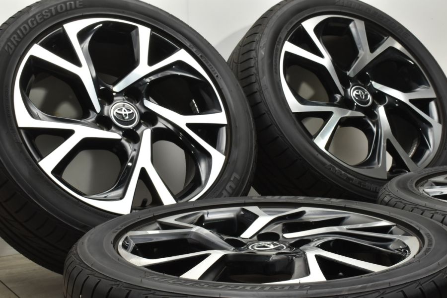 程度良好品】トヨタ CH-R 純正 18in 7J +50 PCD114.3 ブリヂストン ルフト RV 225/50R18 エスティマ ヤリスクロス  流用 バリ溝 中古 タイヤホイールセット | パーツ販売ナンバーワン