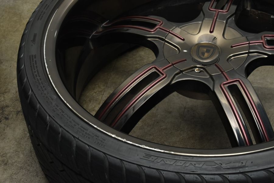 【超深リム 24インチ大口径】エスプリ PREMIERE 24in 9J +15 PCD139.7 レクサーニ LX-NINE 275/30R24  プラド ハイラックスサーフ