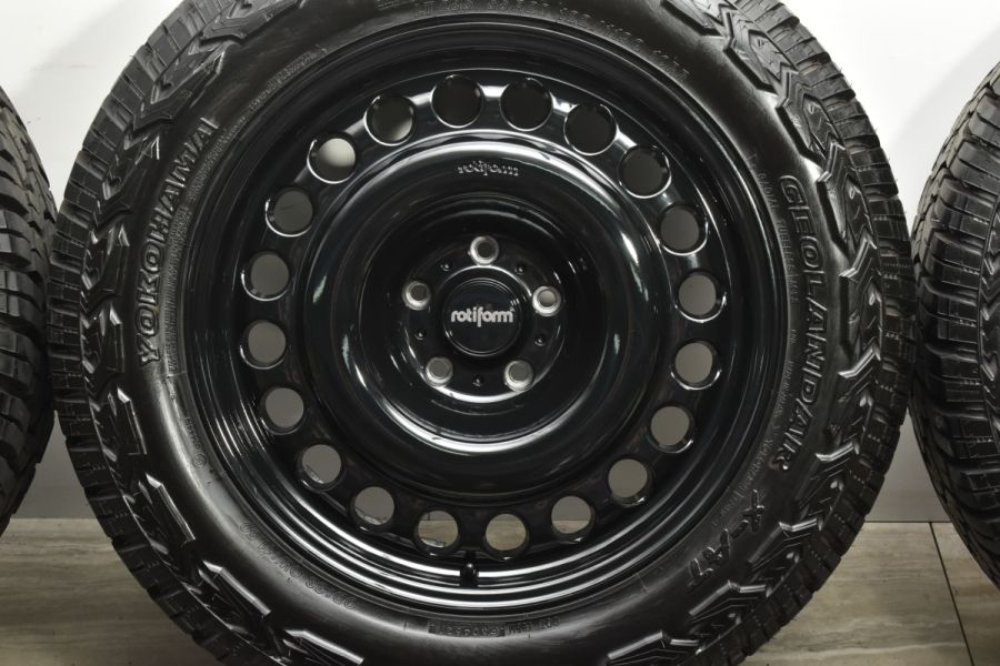 美品 バリ溝】ロティフォーム STL 20in 9.5J +25 PCD130 ヨコハマ X-AT