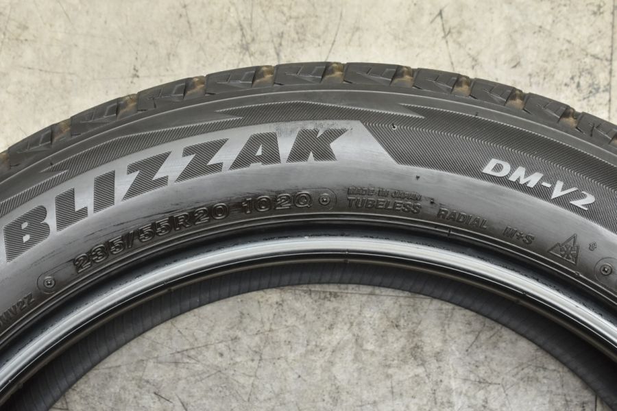 ブリヂストン ブリザック DM-V2 235/55R20 4本セット レクサス RX ニッサン ムラーノ スタッドレス 交換用 中古  スタッドレスタイヤのみ | パーツ販売ナンバーワン