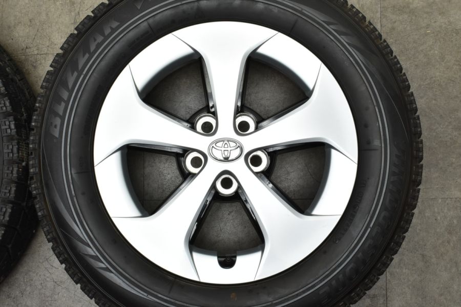 【美品】トヨタ 30 プリウス 後期 純正 15in 6J +45 PCD100 ブリヂストン 195/65R15 50系 カローラ ツーリング  スポーツ ウィッシュ 流用