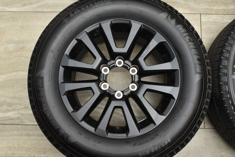 美品 バリ溝】トヨタ 150 プラド マットブラックエディション 純正