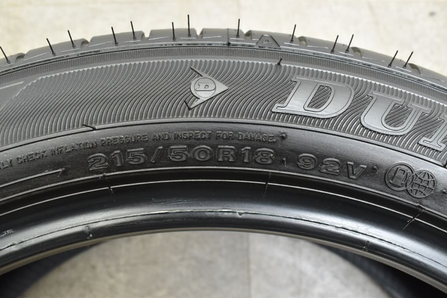 【新車外し バリ溝】ダンロップ エナセーブ EC300+ 215/50R18 2021年製 4本セット レクサス ES ヤリスクロス CX-3 VW  T-Roc アウディ Q2