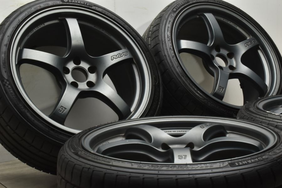 希少 廃版品】レイズ グラムライツ 57CR 18in 8.5J +45 PCD100 DAVANTI 225/40R18 カローラスポーツ  ツーリング 86 BRZ インプレッサ 中古 タイヤホイールセット | パーツ販売ナンバーワン