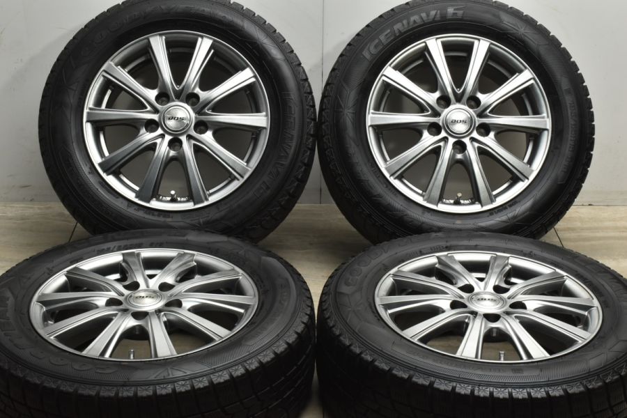 程度良好品】DOS 15in 6J +45 PCD114.3 グッドイヤー アイスナビ6 195/65R15 ノア ヴォクシー セレナ ステップワゴン  プレマシー 等に 中古 スタッドレスタイヤホイールセット | パーツ販売ナンバーワン