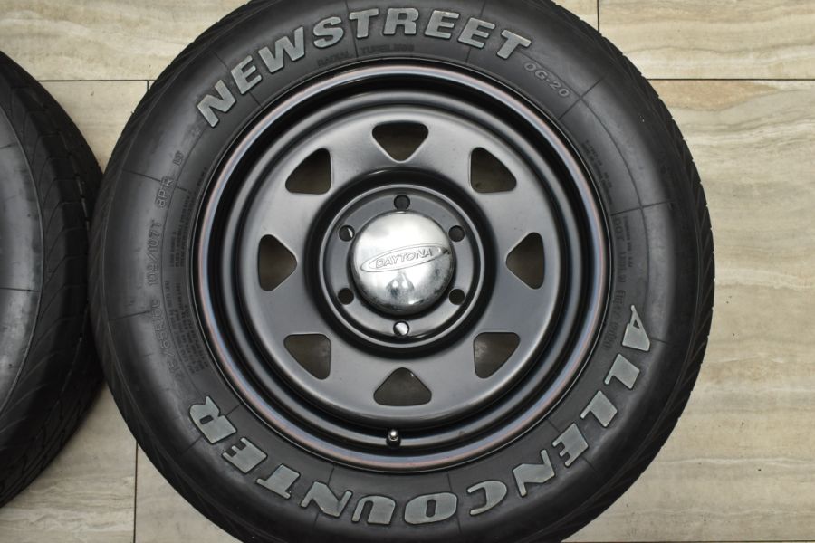 ホワイトレター付】DAYTONA 16in 6.5J +35 PCD139.7 ALLENCOUNTER 215