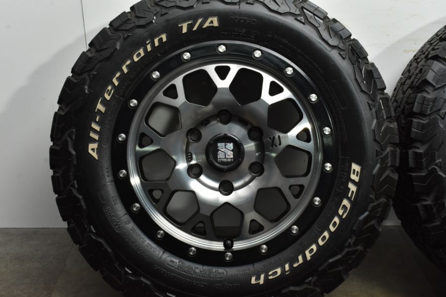 バリ溝 人気ホイール】エクストリームJ XJ04 16in 6.5J +38 PCD139.7 BFグッドリッチ All-Terrain T/A  KO2 LT 215/70R16 ハイエース 中古 タイヤホイールセット | パーツ販売ナンバーワン