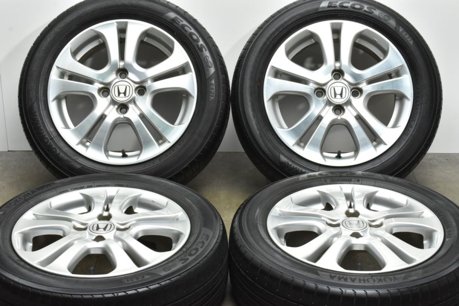 ホンダ フィットシャトル 純正 15in 5.5J +50 PCD100 ヨコハマ エコス ES31 185/60R15 グレイス インサイト  フリード 流用