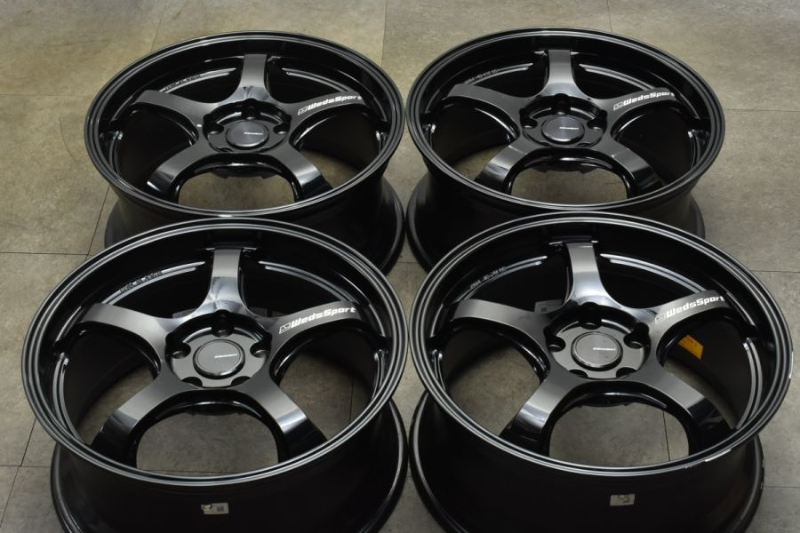 人気ホイール】WedsSport RN-05M 18in 8J+45 PCD114.3 4本 GRヤリス シビック アコード RX-8 アクセラ  NCロードスター スイフトスポーツ 中古 ホイールのみ | パーツ販売ナンバーワン