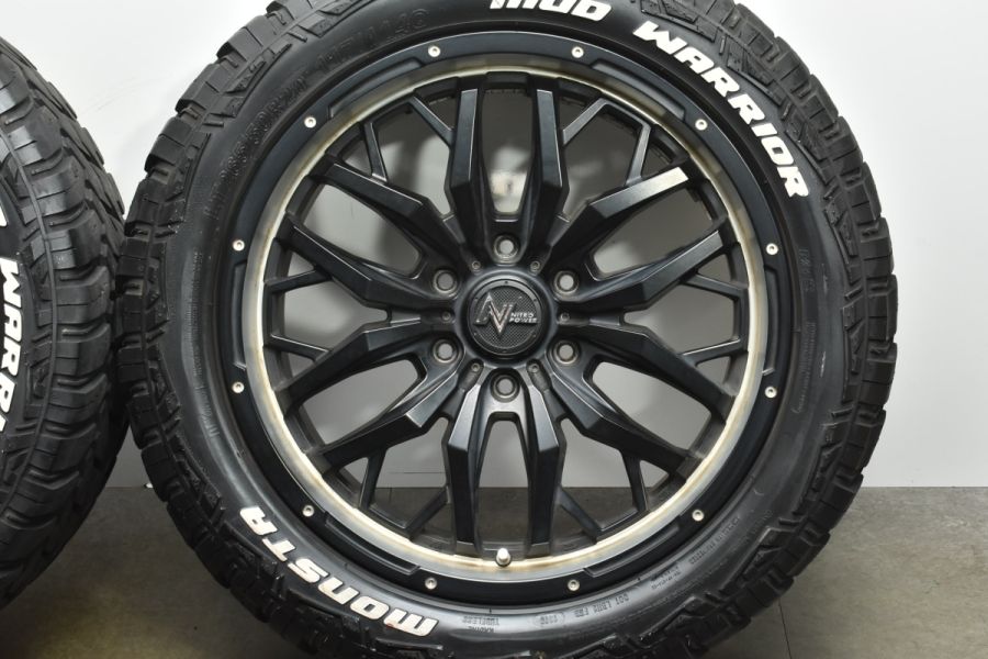 プラド ハイラックス等に】ナイトロパワー NITROPOWER M27 GRENADE 20in 8.5J+20 139.7 モンスタ MUD  WARRIOR 265/50R20 ホワイトレター 中古 タイヤホイールセット | パーツ販売ナンバーワン