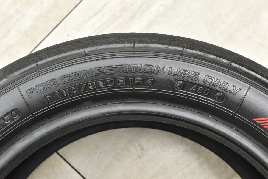 レーシングスリックタイヤ】ヨコハマ アドバン ADVAN A005N A80（3100）190/580R15 溝残り 3.0-2.5ｍｍ程度  4本セット ドライ Sタイヤ 中古 タイヤのみ | パーツ販売ナンバーワン