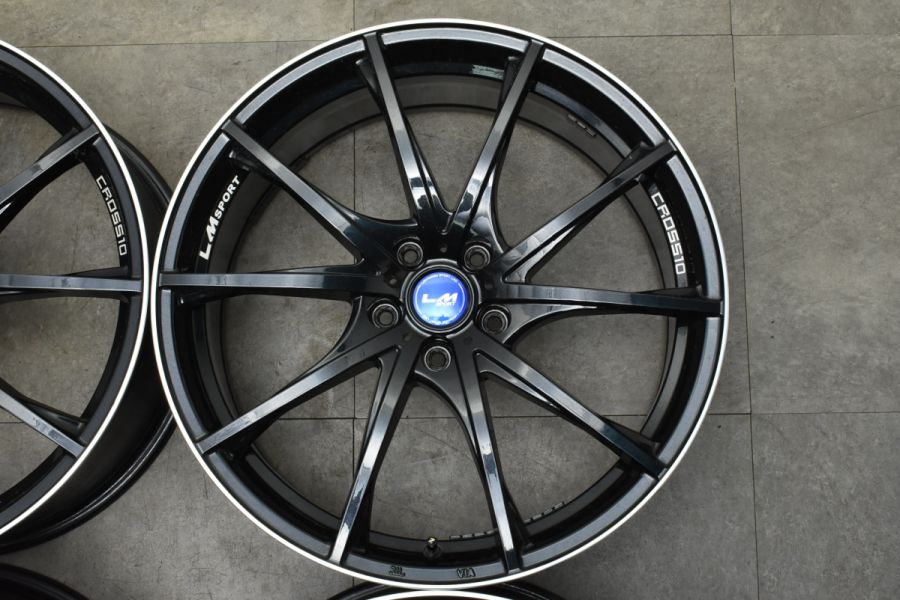 良好品】LMスポーツ クロス10 20in 8.5J +45 PCD114.3 4本セット 