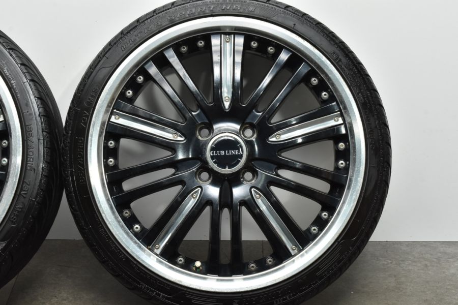 【軽自動車インチアップ用】CLUB LINEA 16in 5.5J +45 PCD100 ナンカン NS-2 165/40R16 ワゴンR アルト  MRワゴン ミラ ムーヴ