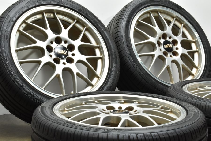 鍛造品】BBS RG-R 18in 7.5J +50 PCD114.3 ZEETEX HP2000 vfm 225