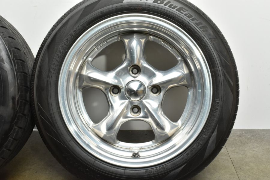 希少 当時物】WORK GOOCARS HEMI ワーク グッカーズ ヘミ 15in 7.5JJ+20 PCD114.3 4H 195/55R15  ミラージュ ランサー 2ピース 中古 タイヤホイールセット | パーツ販売ナンバーワン