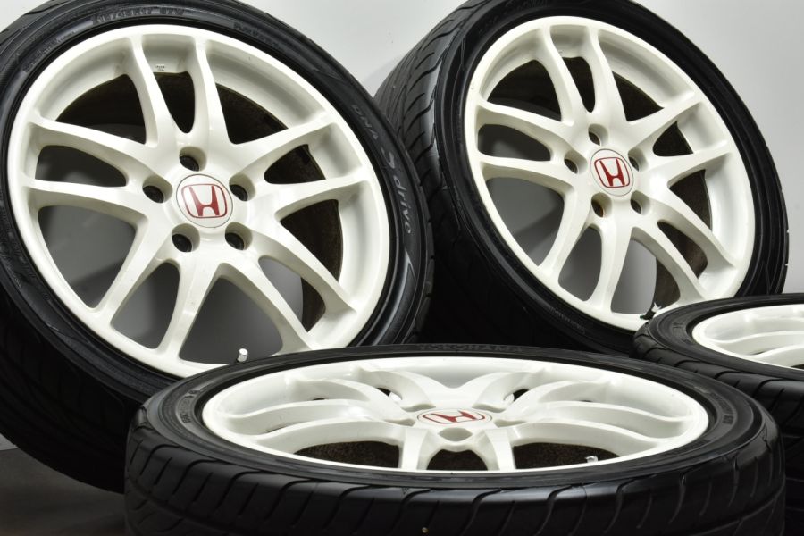 希少品】ホンダ DC5 インテグラ タイプR 純正 17in 7J+60 PCD114.3 ヨコハマ S.drive 215/45R17 アコード  オデッセイ ホワイト TYPE-R 中古 タイヤホイールセット | パーツ販売ナンバーワン